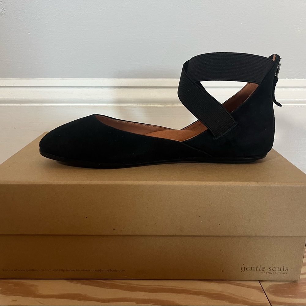 Gentle Souls Bay Unique Ankle Strap Flats - Picture 5 of 8